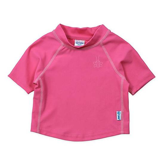 Order i play.® by green sprouts® Size 6M Short Sleeve Rashguard Shirt in Hot Pink food online from Bed Bath & Beyond store, Lancaster on bringmethat.com
