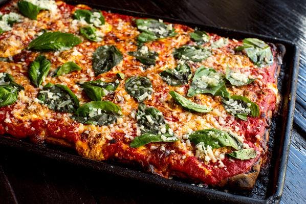Order Sicilian Pizza - Large food online from Artichoke Basille's Pizza store, New York on bringmethat.com