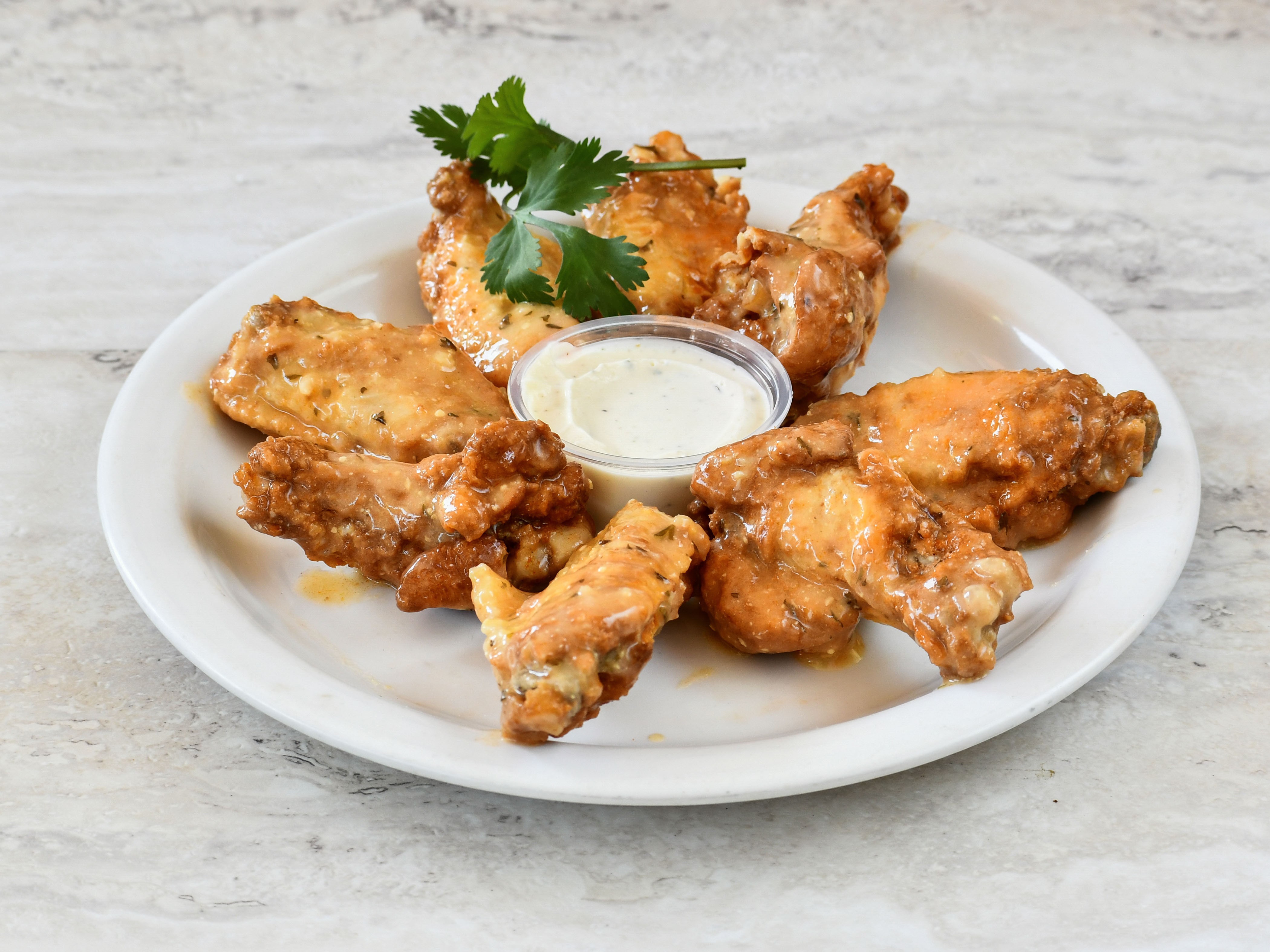 Order 4. Garlic Parmesan Wings food online from Wing Nation store, San Mateo on bringmethat.com