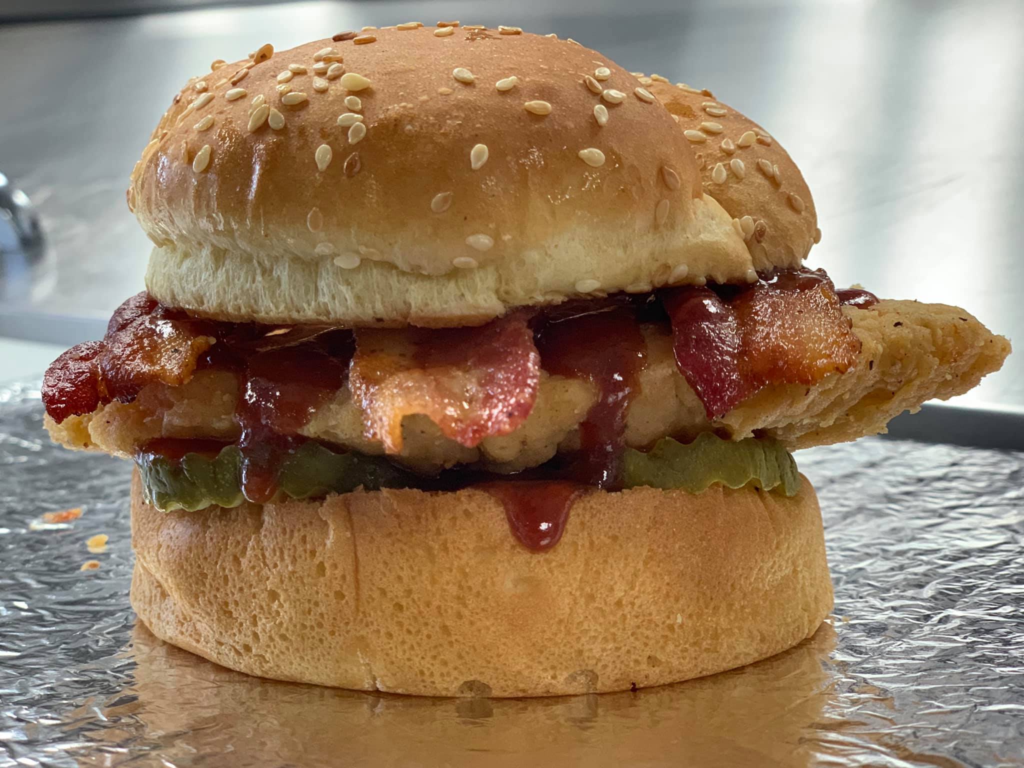 Order BBQ Bacon Chicken Sandwich food online from Burger 81 store, Bay City on bringmethat.com