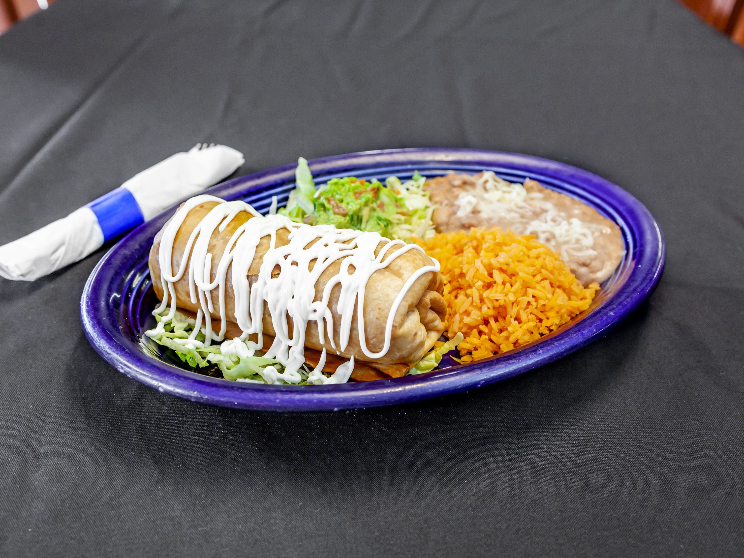 Order Chimichanga food online from Meson Azteca store, Pleasant Hill on bringmethat.com
