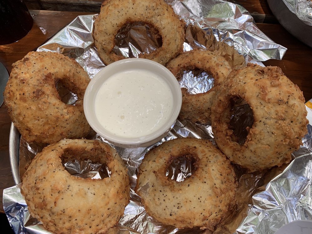Order Steak House Onion Rings food online from Katy Trail Ice House Outpost store, Plano on bringmethat.com