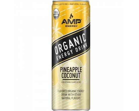 Order AMP Energy pineapple coconut 12 fl oz food online from Pacific Liquor Market store, Bell Gardens on bringmethat.com