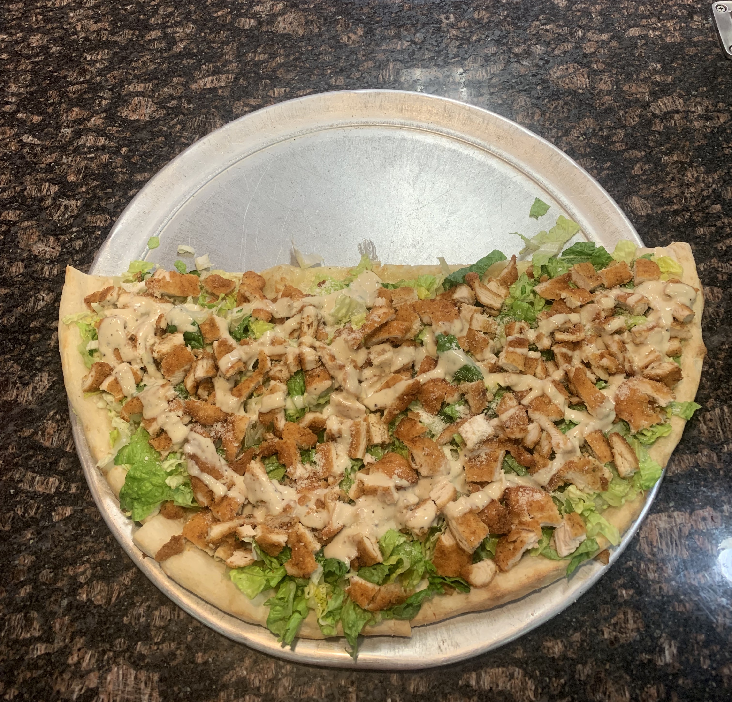 Order Chicken Caesar Slice  food online from Matese Pizzeria Ristorante & Caterers store, Flushing on bringmethat.com