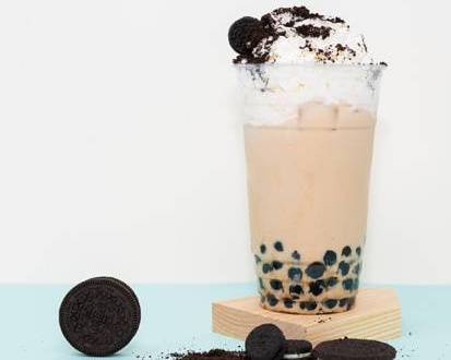 Order Oreo Milk Tea  food online from Mochiholic Fremont store, Fremont on bringmethat.com