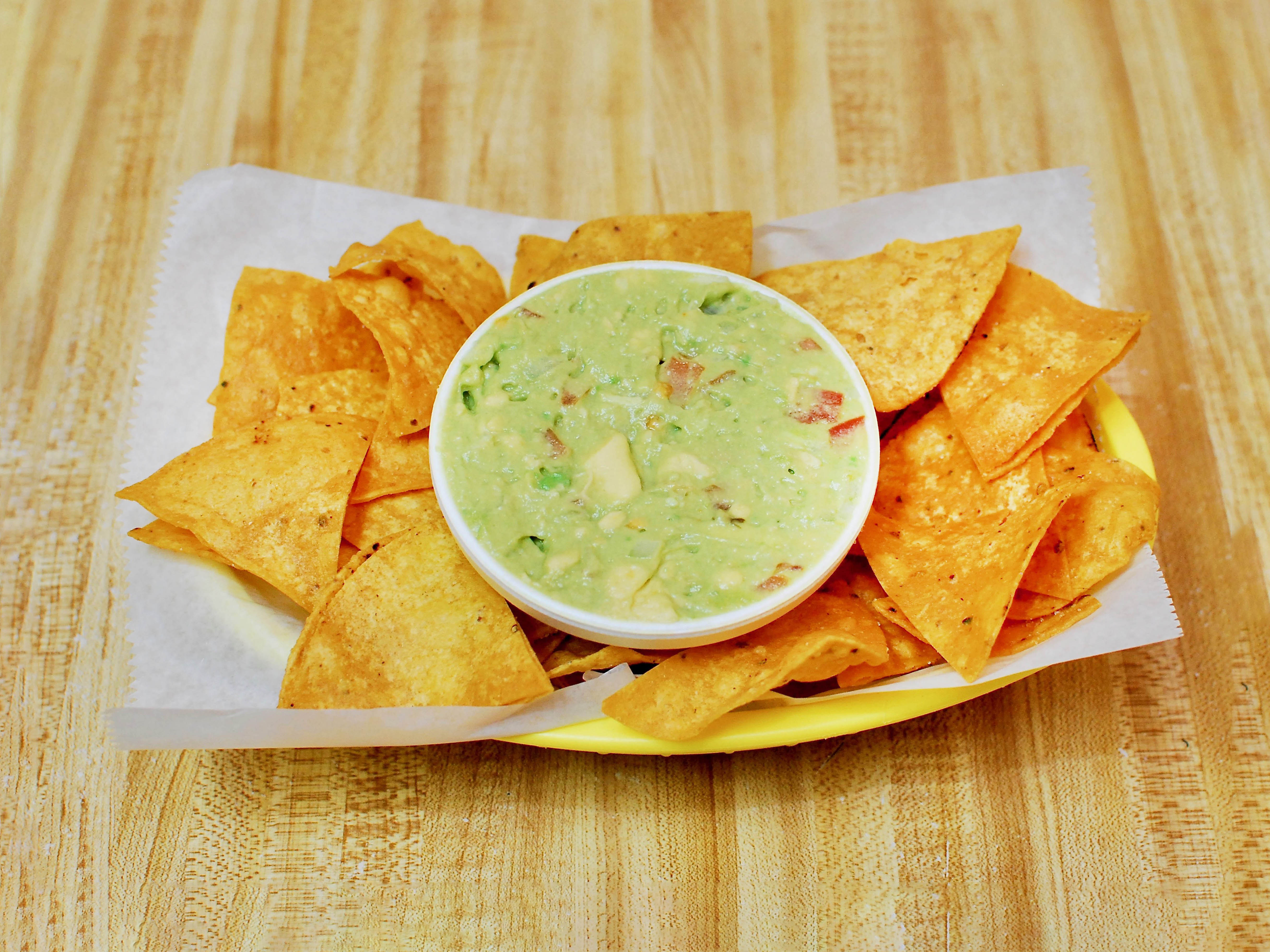 Order Chips and Medium Guacamole food online from La Pasadita store, Chicago on bringmethat.com