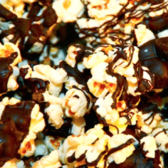 Order Chocolate Drizzled Popcorn All Natural Popcorn food online from Great American Popcorn Works store, Telford on bringmethat.com