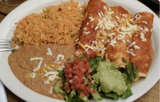 Order 24. Cheese Enchiladas food online from El Paso Mexican Grill - Baton Rouge store, Baton Rouge on bringmethat.com