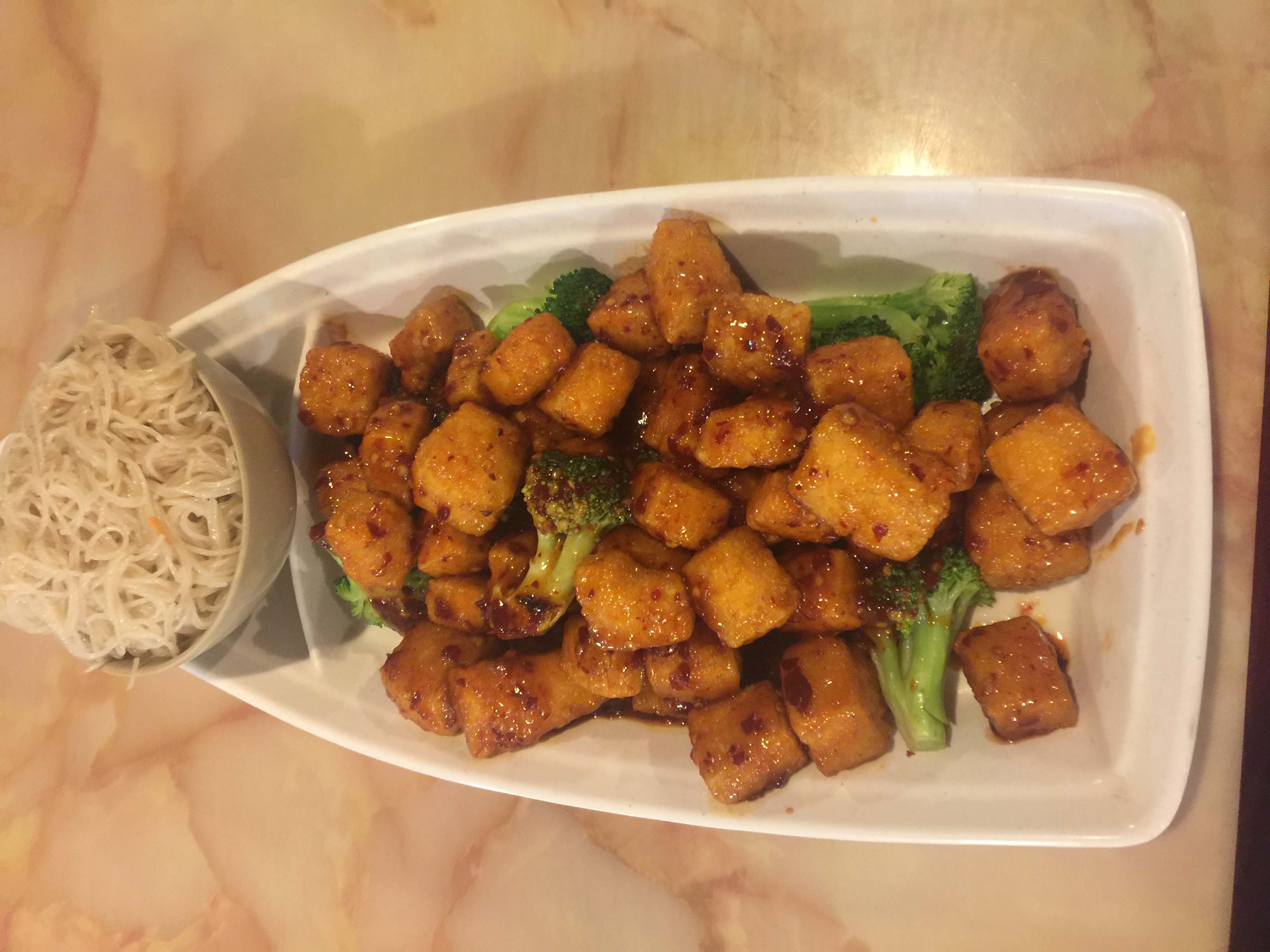 Order Orange Tofu food online from New China Cafe store, Moline on bringmethat.com