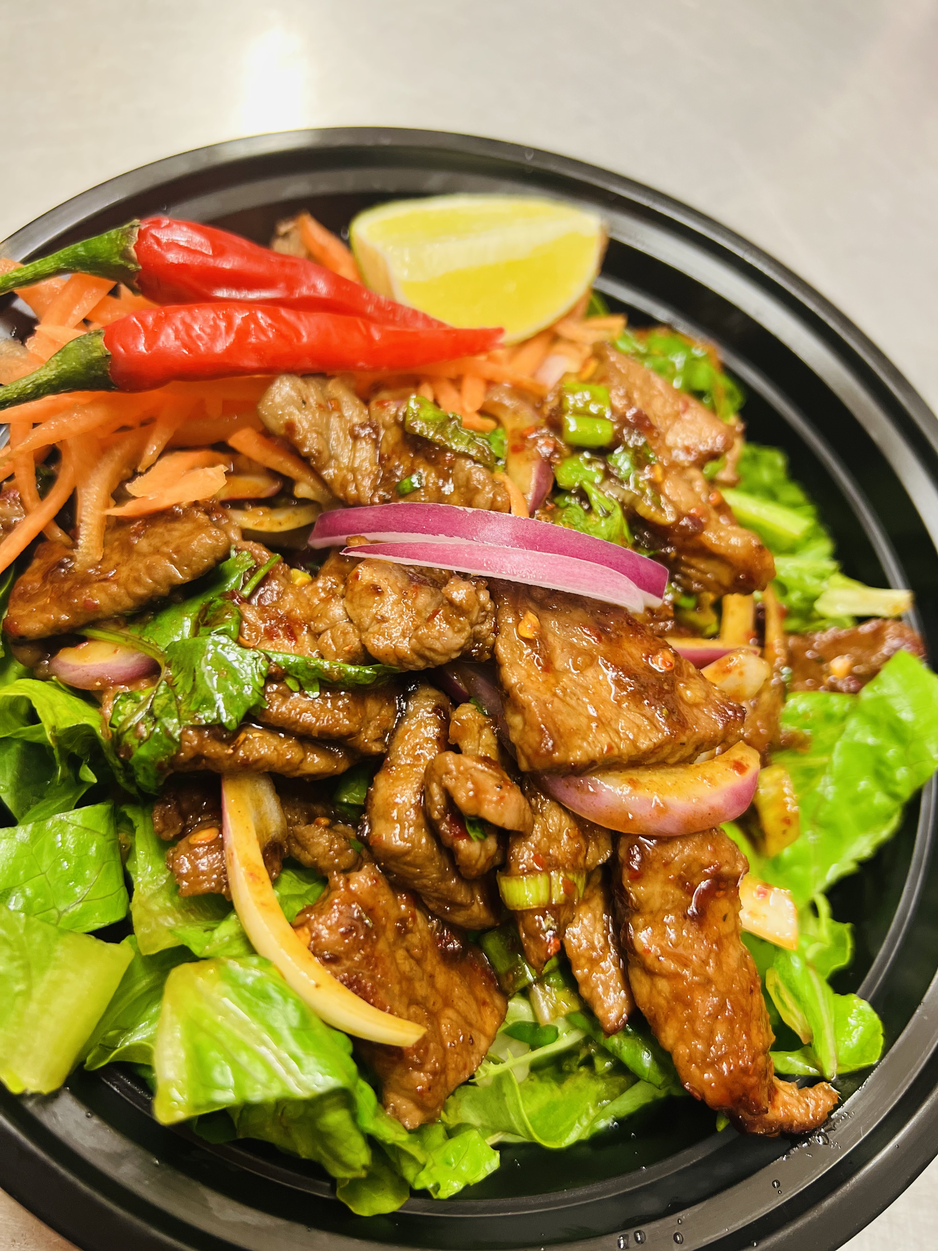 Order Beef Salad food online from Ninja Sushi&Thai store, Chicago on bringmethat.com