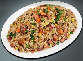 Order [F5] 햄 철판 볶음밥 / Ham Fried Rice food online from Jjang Restaurant store, Buena Park on bringmethat.com