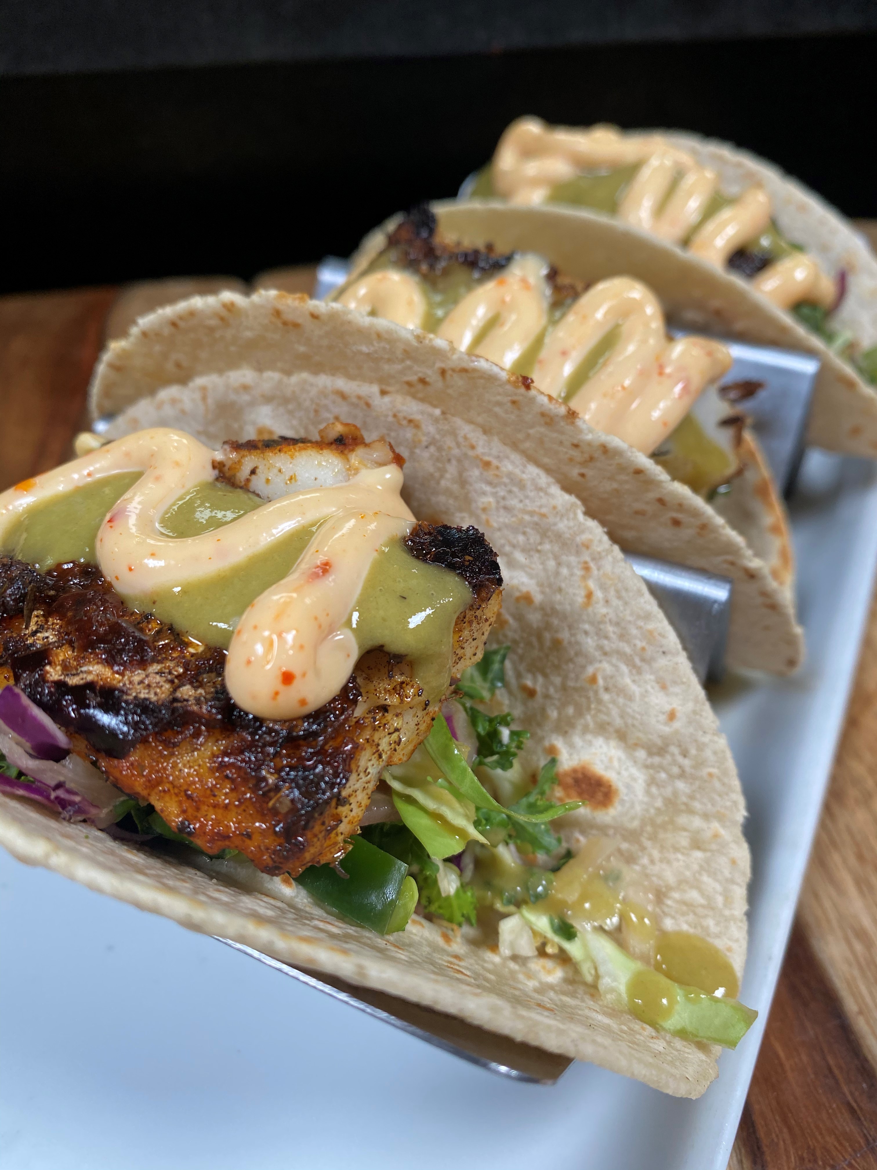 Order Blackened Fish Tacos food online from Taphouse Kitchen store, Phoenix on bringmethat.com