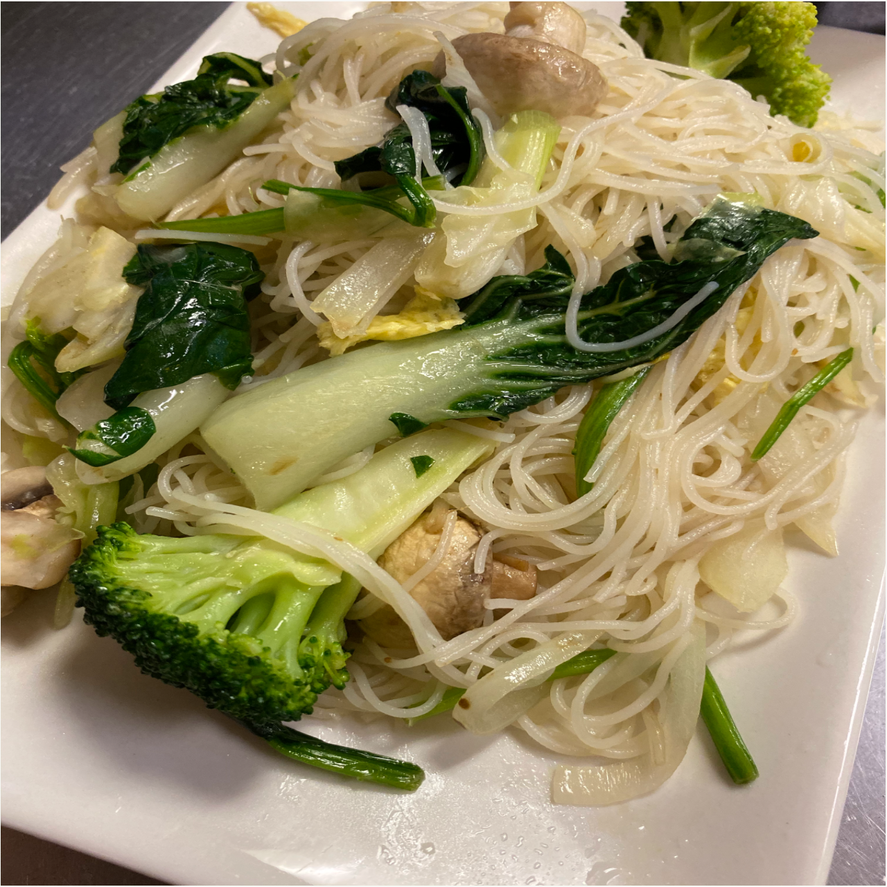 Order 155. Vegetable Chow Mai Fun food online from Tsing tao 2 store, San Francisco on bringmethat.com