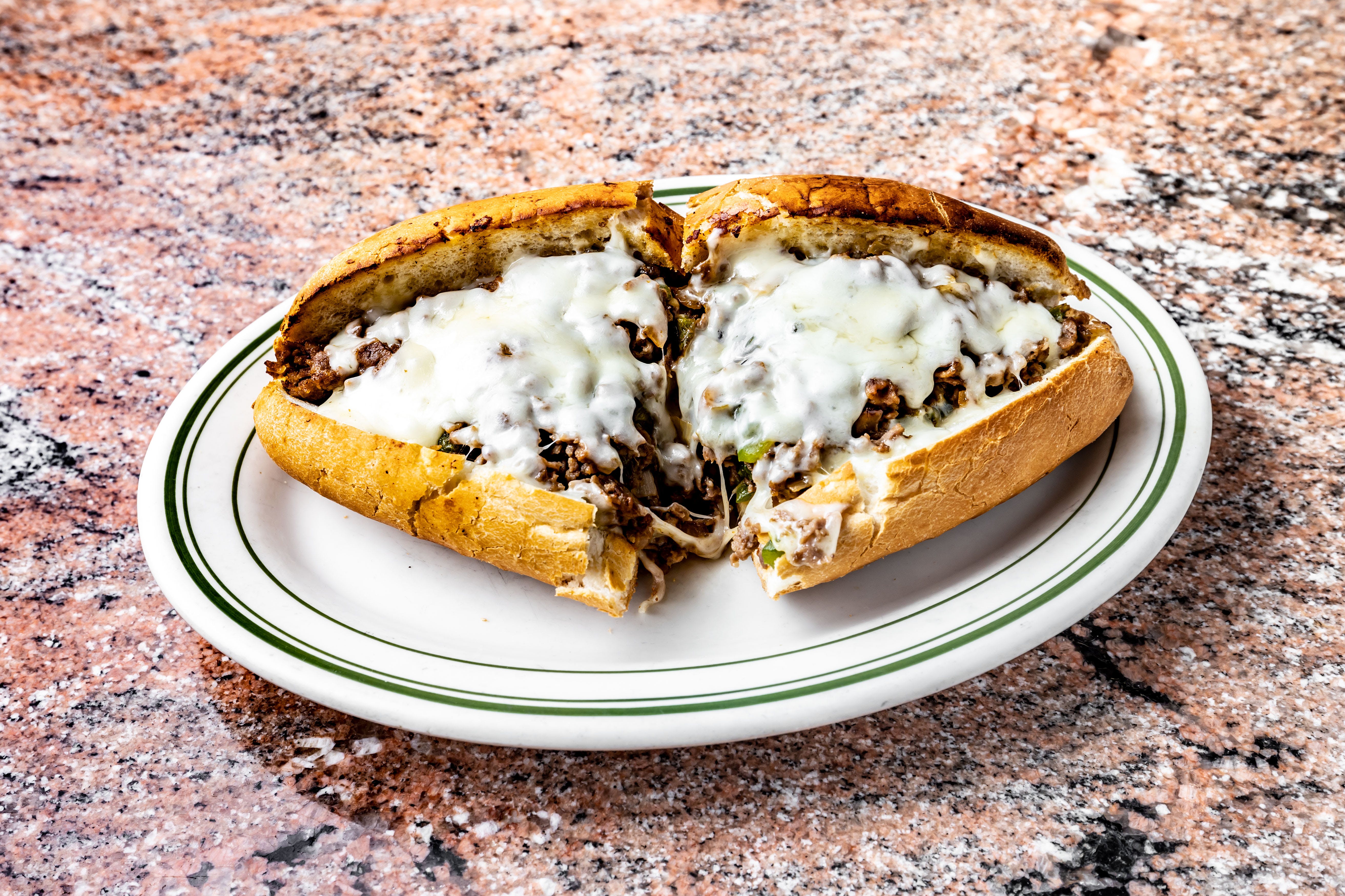 Order Philly Cheesesteak Sandwich - Sandwich food online from Fontana Famous Pizza & Gyro store, Bayside on bringmethat.com