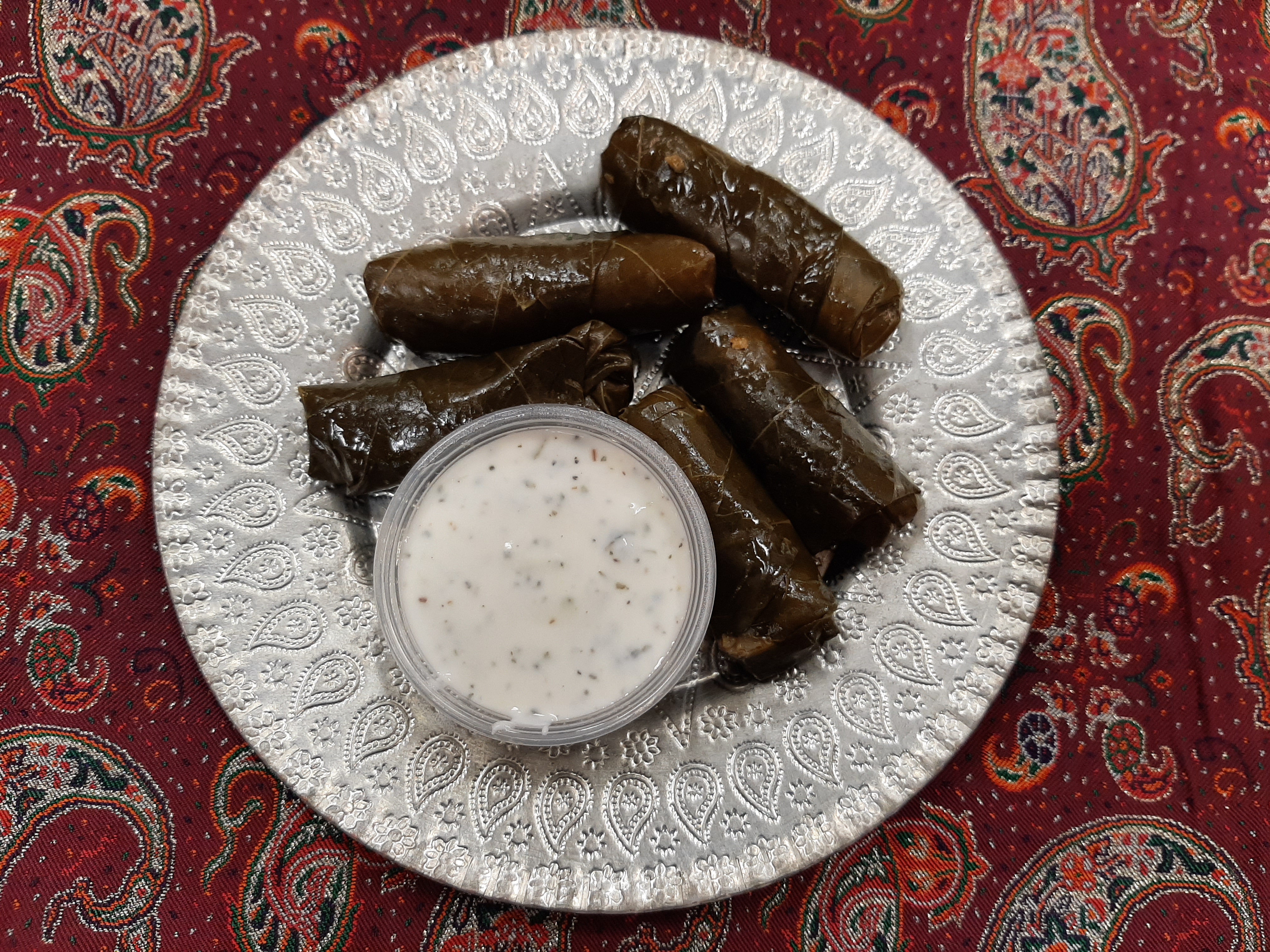 Order Stuffed Grape Leaves food online from Flame Kabob store, Raleigh on bringmethat.com