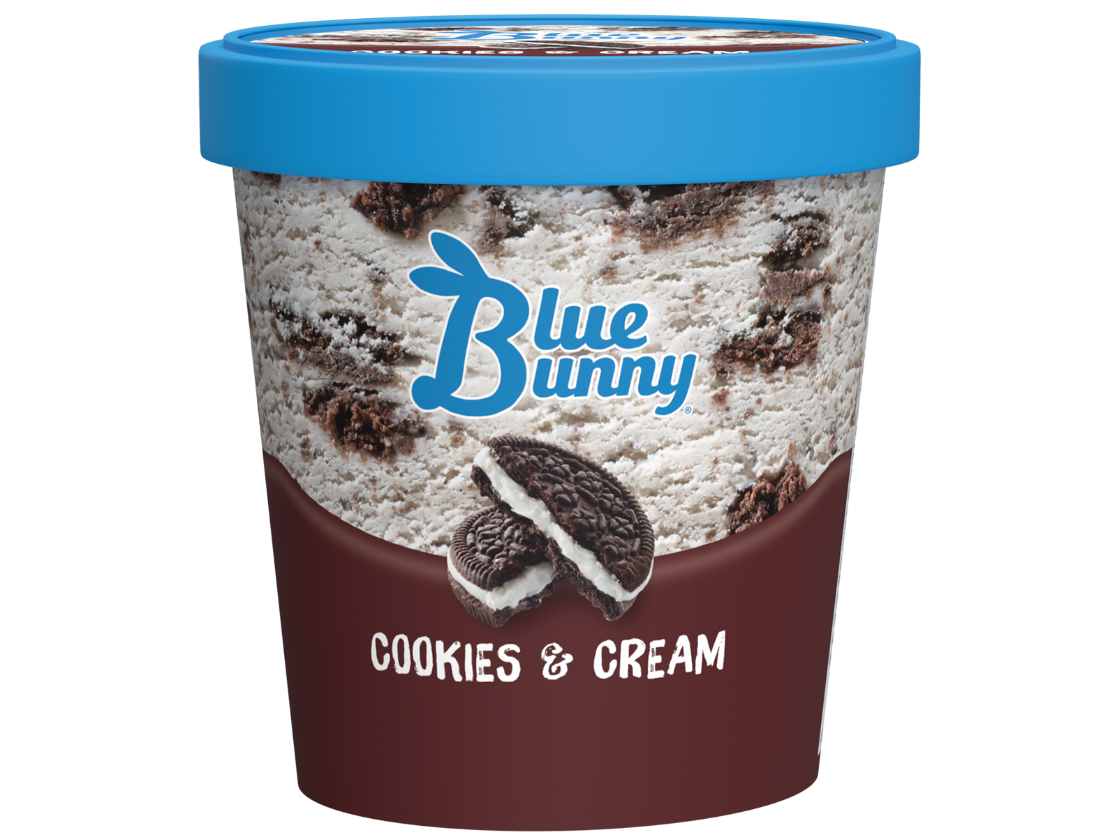 Order Blue Bunny Cookies 'n Cream Pint food online from The Ice Cream Parlor store, Colorado Springs on bringmethat.com