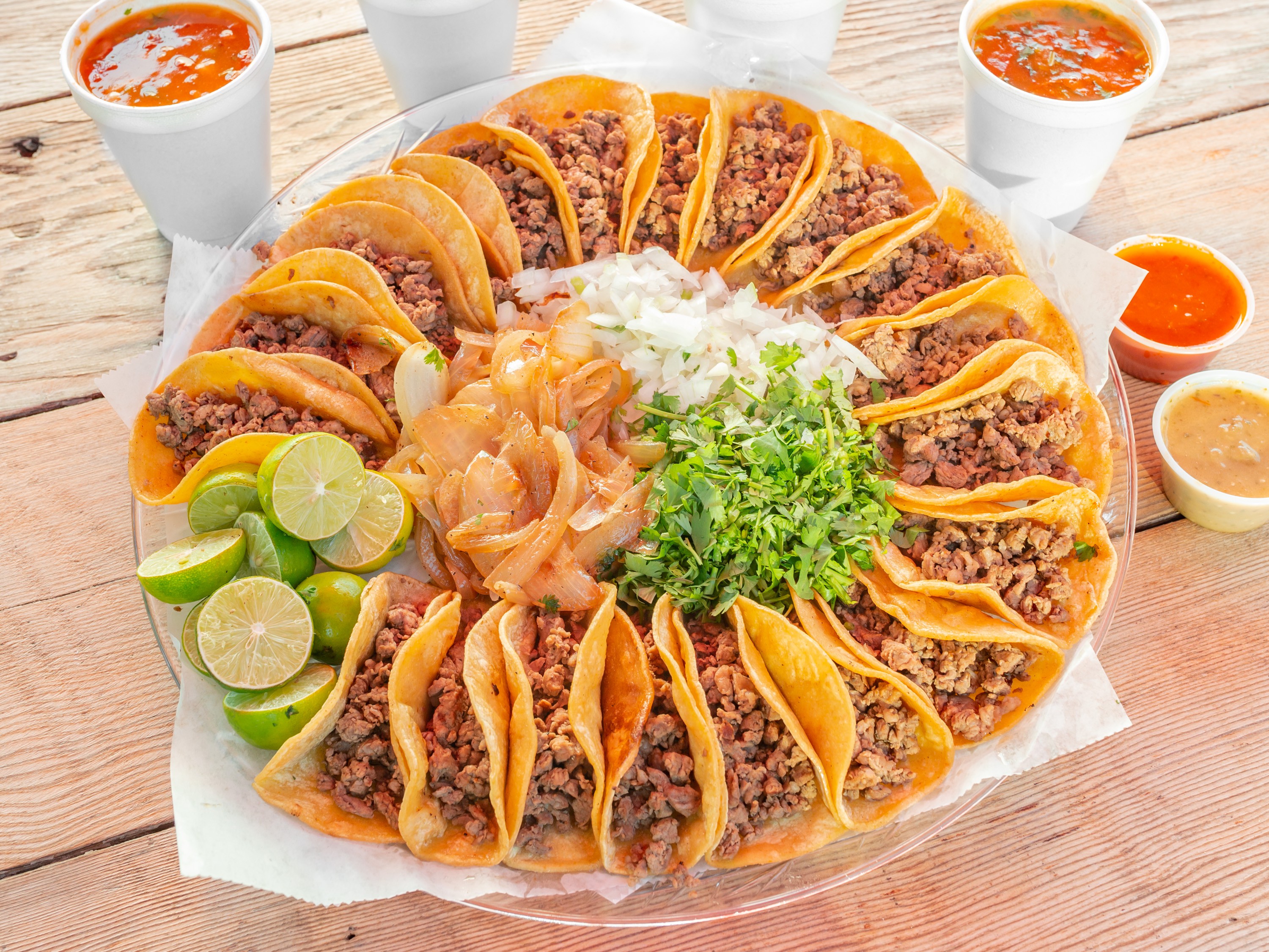 Order Bistec Taquiza food online from Container Taco Factory store, Mcallen on bringmethat.com