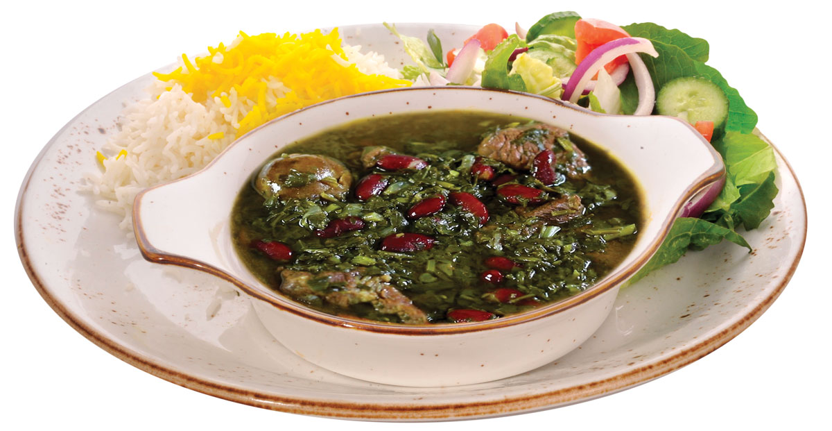 Order Ghormeh Sabzi (Fresh herb stew) food online from Bistro Kabob store, Carlsbad on bringmethat.com