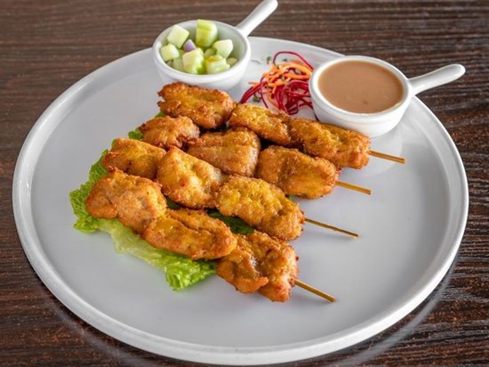 Order Chicken Satae food online from Something Vegan store, Toluca Lake on bringmethat.com