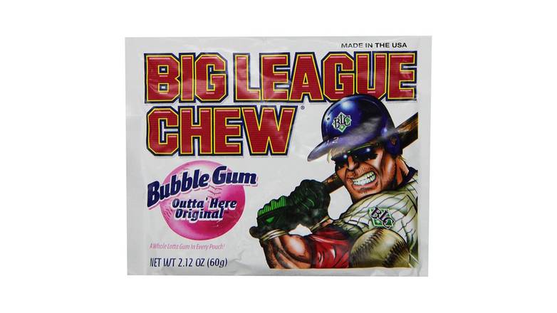 Order Big League Chew, Outta Here Original Bubble Gum food online from Red Roof Market store, Lafollette on bringmethat.com