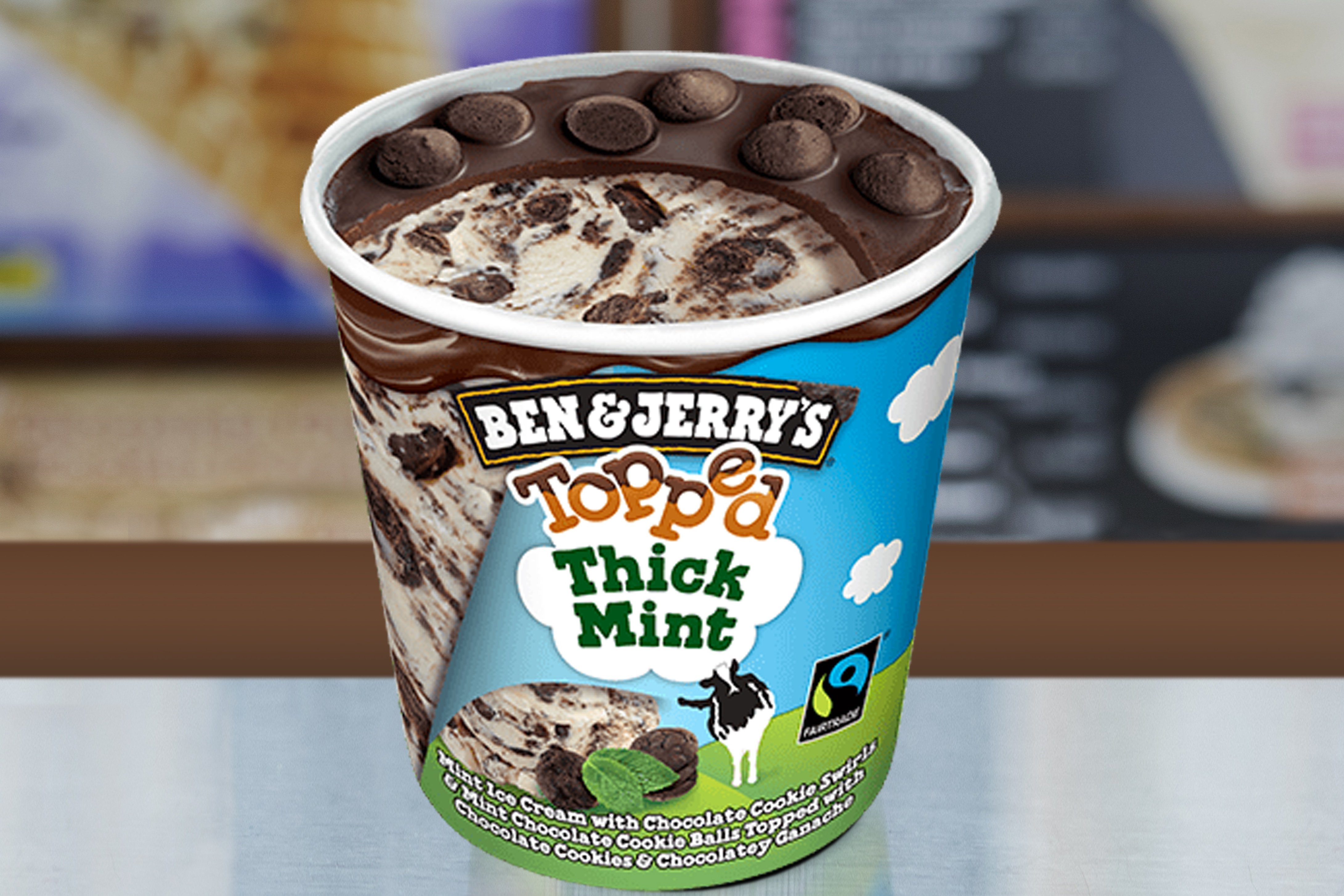 Order "Topped" Thick Mint food online from Ben & Jerry's store, Plano on bringmethat.com