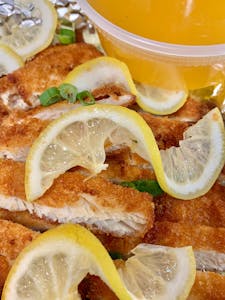 Order 74. Lemon Chicken 柠檬鸡 food online from East Ocean store, Haymarket on bringmethat.com
