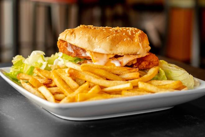 Order Chicken Burger food online from Ariana Gyros & Grill store, Vacaville on bringmethat.com