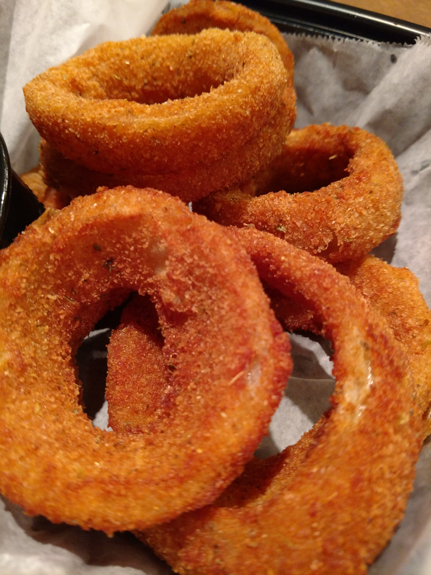 Order Beer Battered Onion Rings food online from Nick's Pizza & Pub store, Crystal Lake on bringmethat.com
