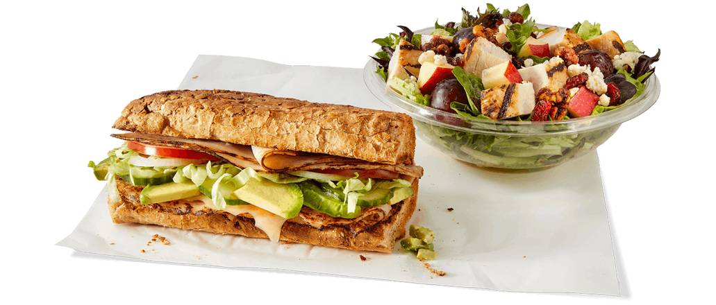 Order Skinny Sandwich + Half Salad food online from Potbelly Sandwich Shop store, Fargo on bringmethat.com