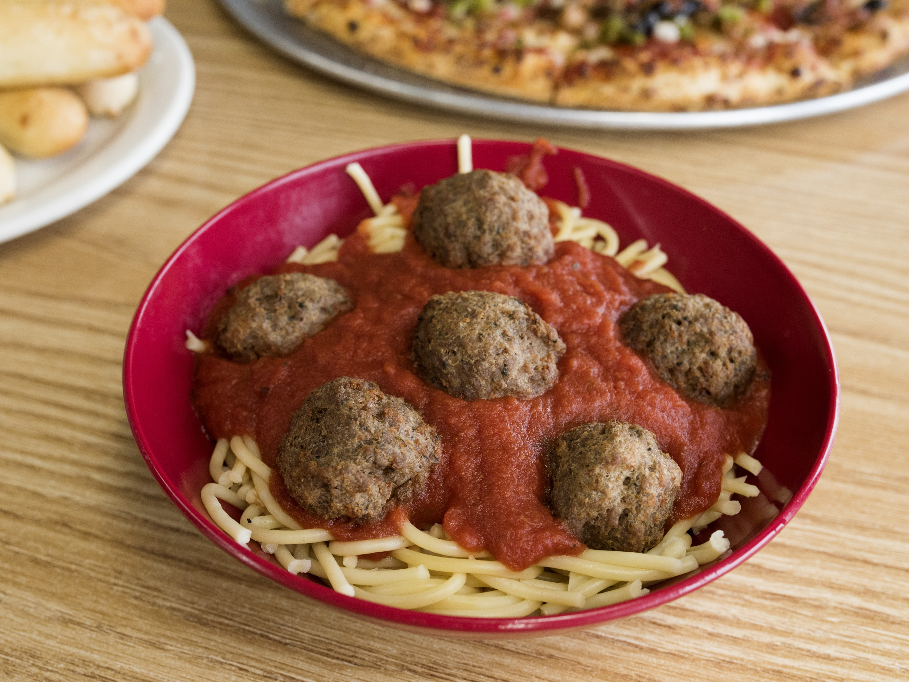 Order Spaghetti with Meatballs food online from Slice of Heaven Pizzeria store, Enon on bringmethat.com