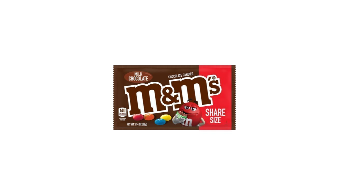 Order M&M Plain Sharing Size 3.14 oz food online from Rebel store, Tracy on bringmethat.com