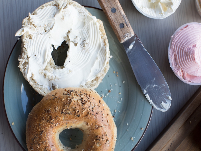 Order Bagel w/ Cream Cheese food online from THB Bagelry + Deli of Columbia store, Columbia on bringmethat.com