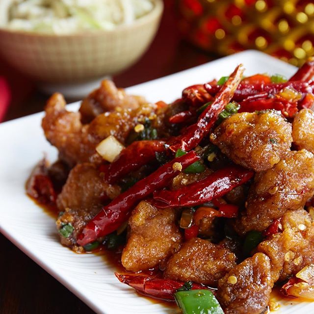 Order S10. Tony's Chicken with 3 Chili food online from Lao Sze Chuan store, Skokie on bringmethat.com