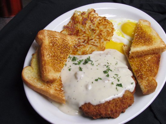 Order Chicken Fried Steak & Eggs food online from Neal Coffee Shop store, San Mateo on bringmethat.com