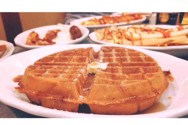 Order Golden Belgian Waffle food online from Court square diner store, Long Island City on bringmethat.com