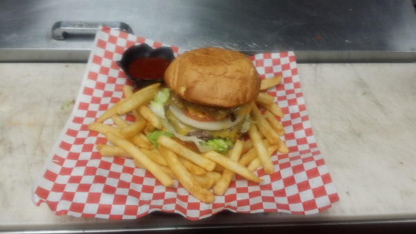Order Double Cheeseburger food online from Vinthai Cuisine store, Anaheim on bringmethat.com