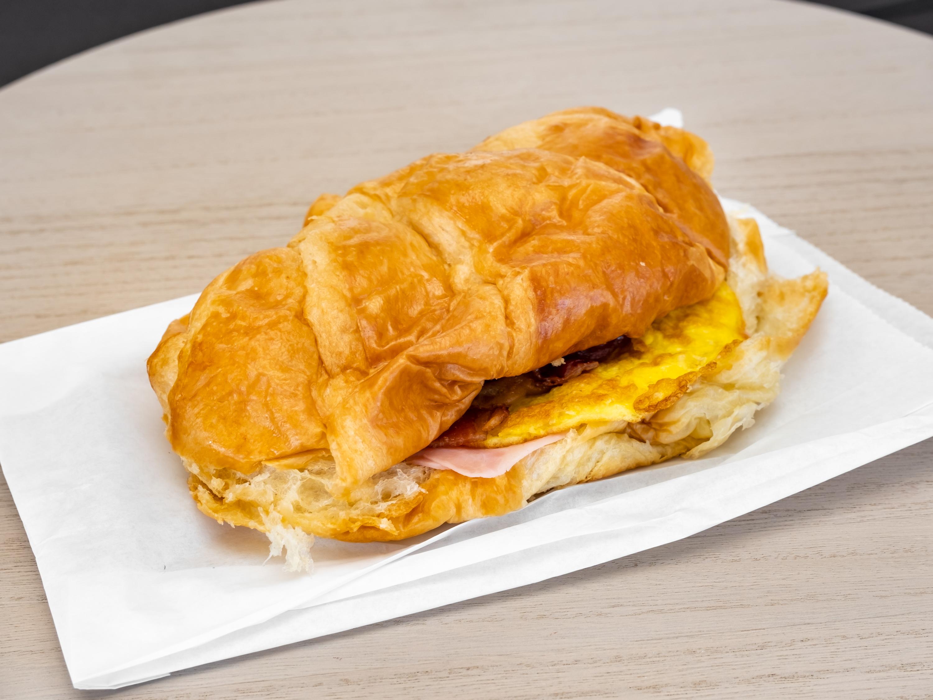 Order Ham and Cheese Croissant food online from Banning Donuts store, Banning on bringmethat.com