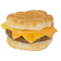 Order Sausage Biscuit w/ Egg & Cheese food online from Champs Chicken store, Jefferson City on bringmethat.com