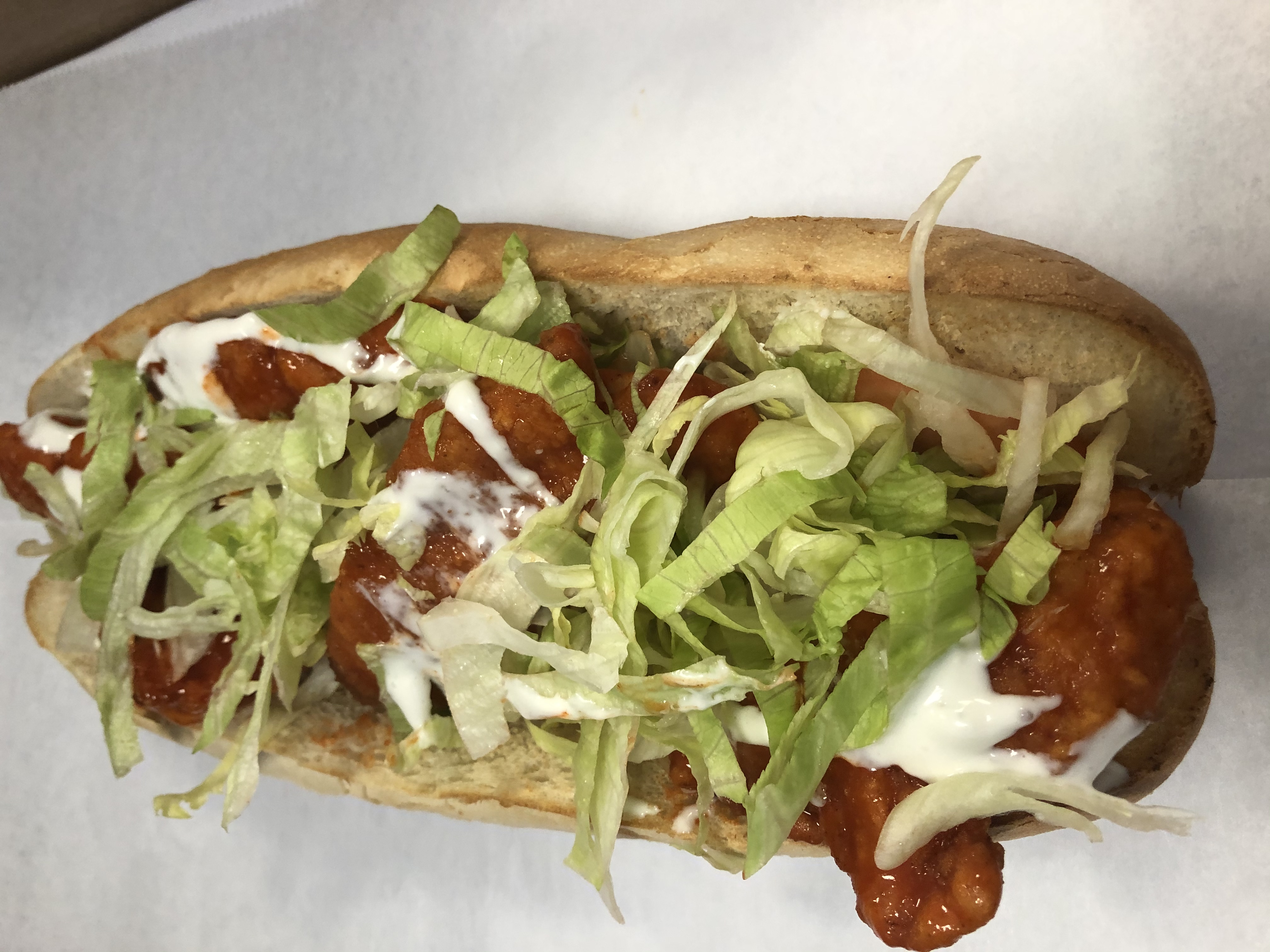 Order Buffalo Chicken Cutlet Sub food online from Gregory House Of Pizza store, Belmont on bringmethat.com