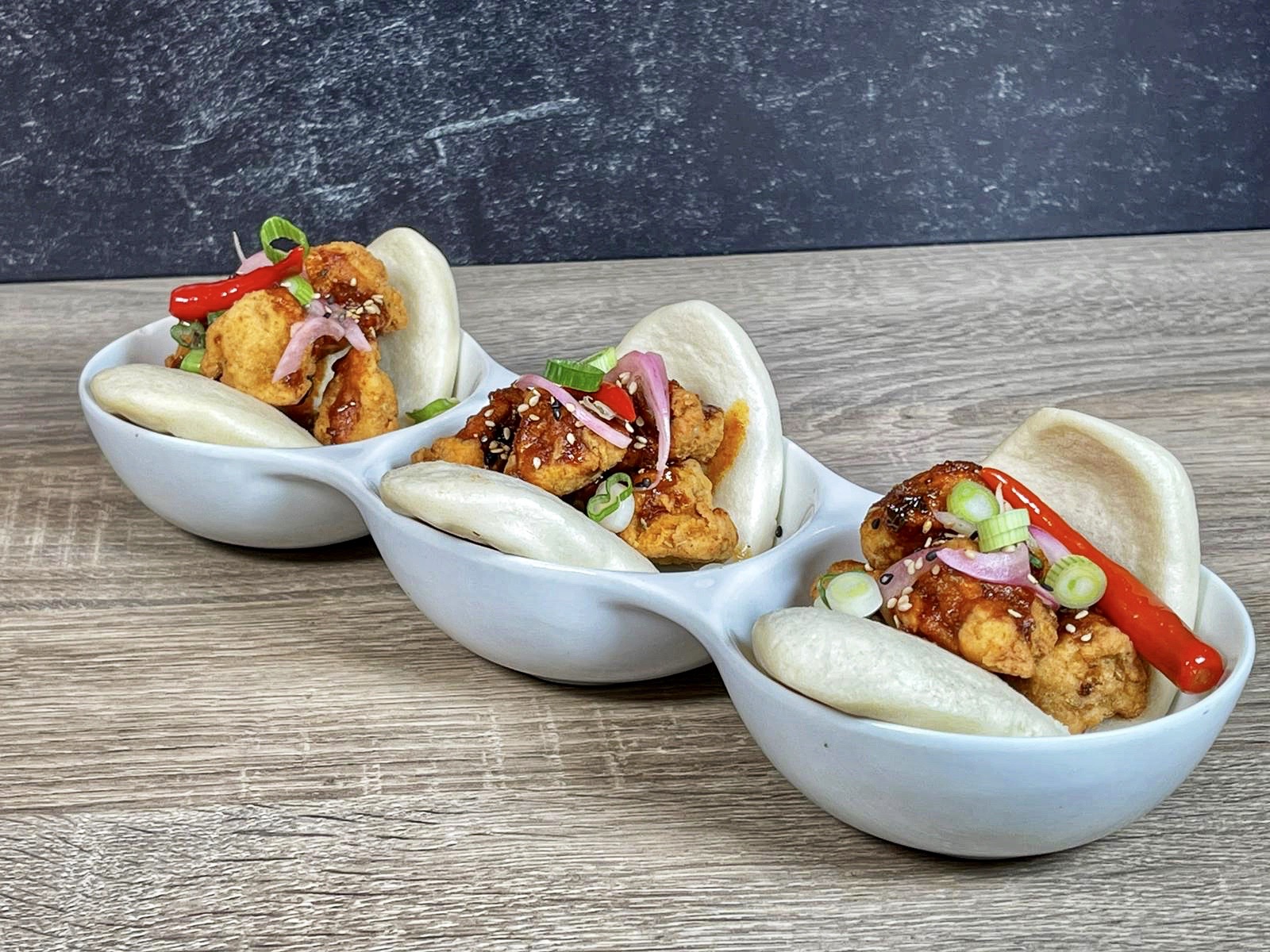 Order Fried Chick'n Bao food online from Beyond Sushi store, New York on bringmethat.com
