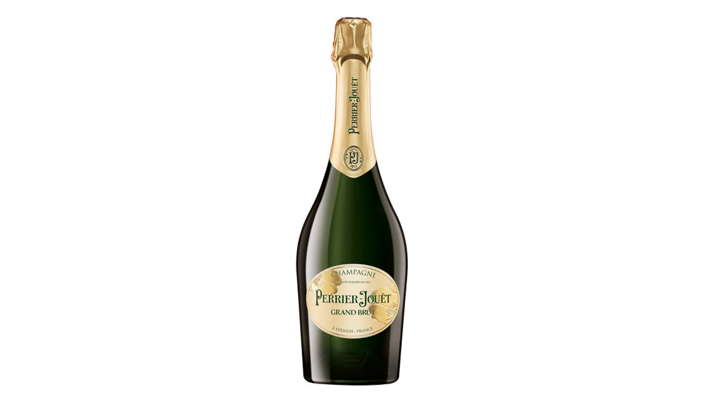 Order Perrier-Jouet Grand Brut Champagne 750ml Bottle food online from Dimension Liquor store, Lake Forest on bringmethat.com