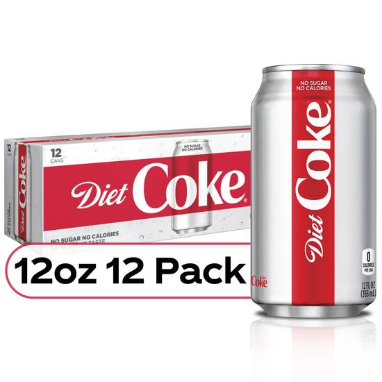 Order Diet Coke Soda (12 oz x 12 ct) food online from Rite Aid store, Hemet on bringmethat.com
