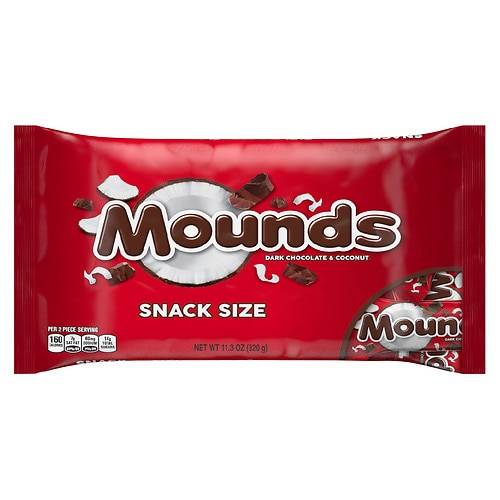 Order Mounds Halloween Snack Size Candy Bars, Gluten Free, Individually Wrapped, Small Bag Dark Chocolate and Coconut - 11.3 oz food online from Walgreens store, Santa Clarita on bringmethat.com