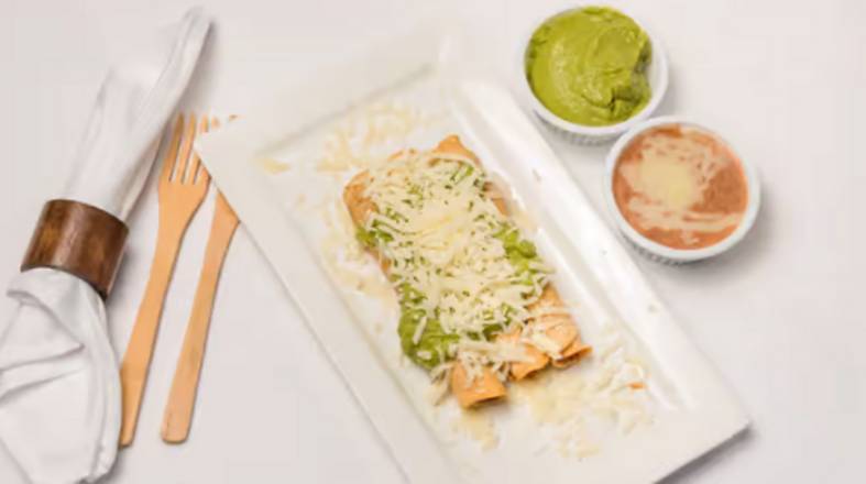 Order Chicken Roll Tacos food online from Lourdes Mexican Food store, Escondido on bringmethat.com