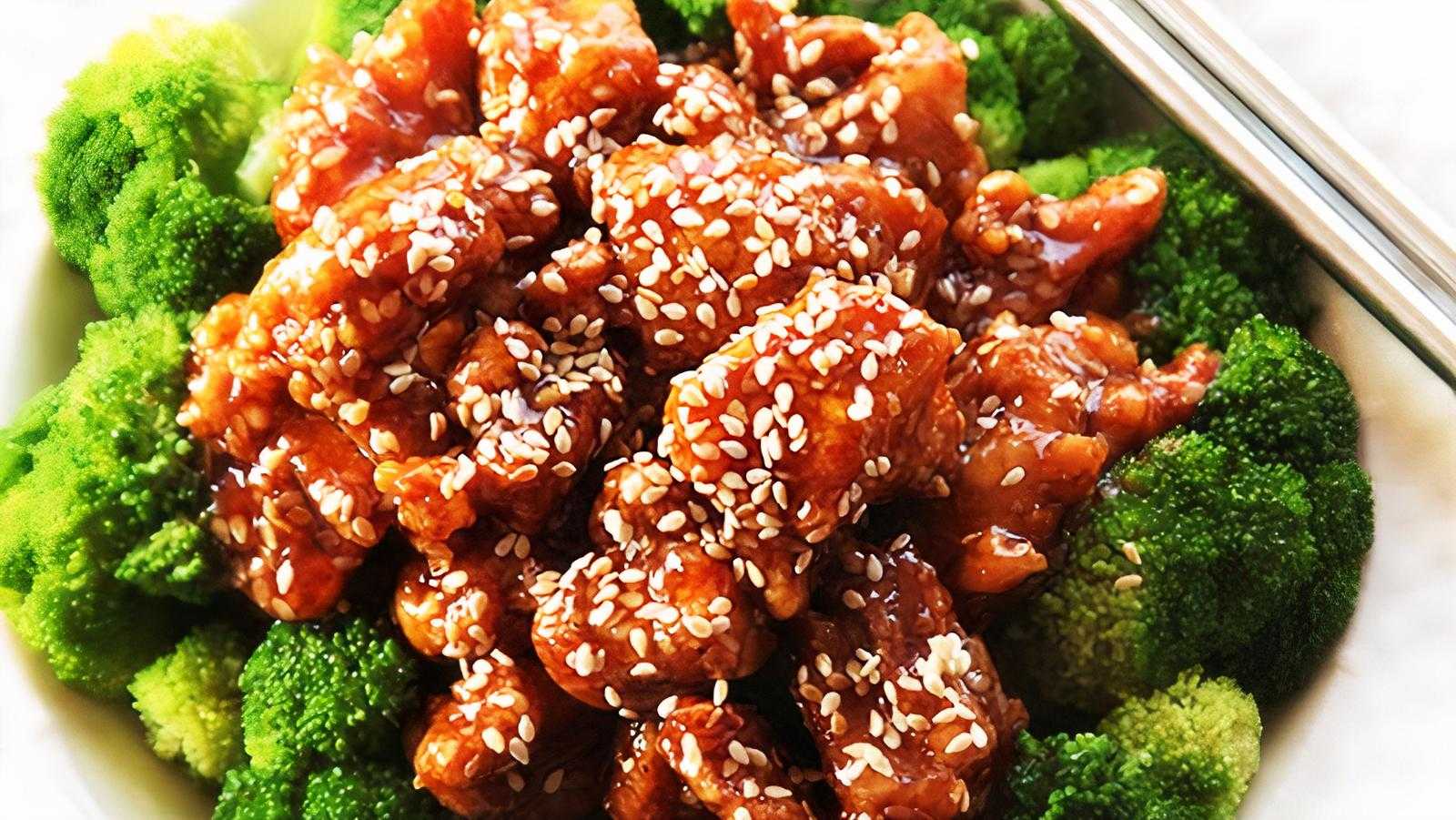Order S2. Sesame Chicken food online from Jade Express Chinese Restaurant store, Shreveport on bringmethat.com
