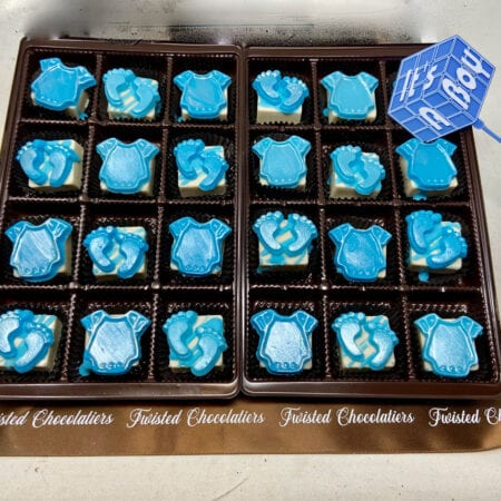 Order Baby Boy Truffle Gift Box food online from Twisted Gourmet Chocolates store, Passaic on bringmethat.com