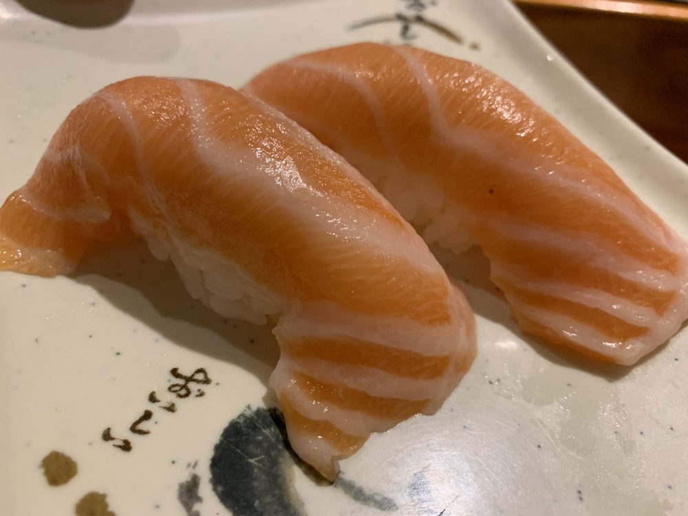 Order Salmon Sushi food online from Sushi Town store, Costa Mesa on bringmethat.com