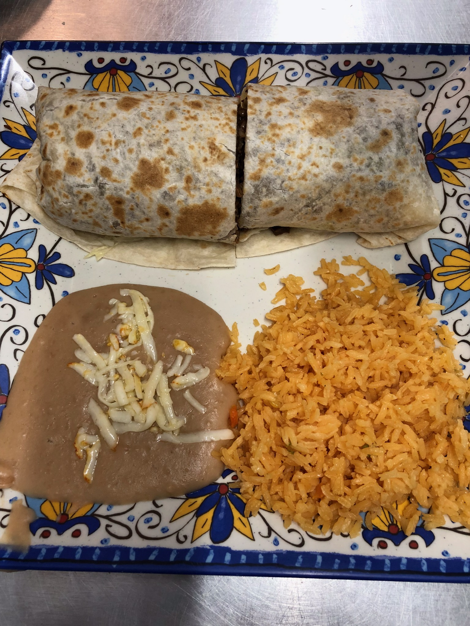 Order Burrito Dinner food online from Meson Del Taco Express store, Chicago on bringmethat.com