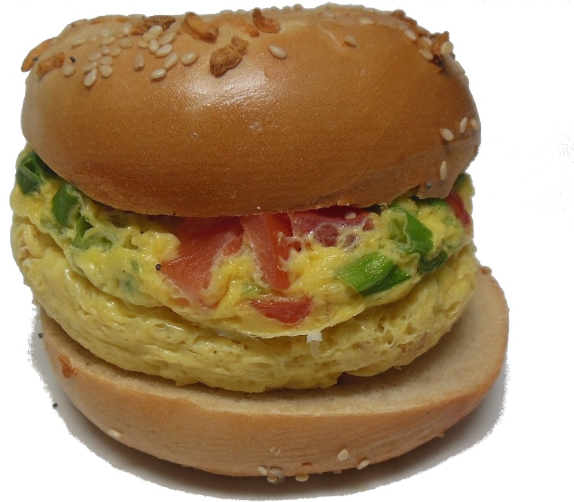 Order Scrambled Breakfast Bagel Sandwich food online from Bay Area Bagels store, Burlingame on bringmethat.com