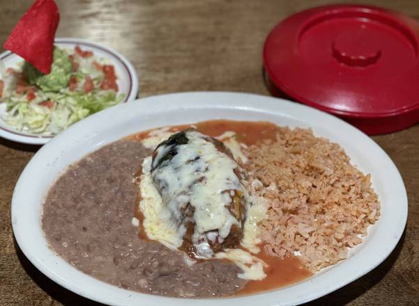 Order Chile Relleno Plate food online from Mariana's Kitchen store, Austin on bringmethat.com